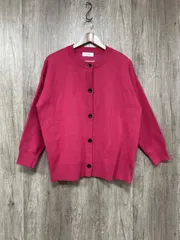 simplicite シンプリシテェ クールネックダンボール カーディガン ピンク ■◇ レディース