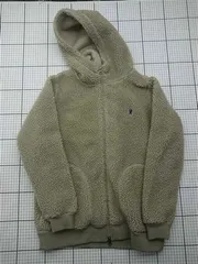 ◇ ⊇ ジムフレックス Gymphlex ENGLAND ボアフリースジップパーカー ベージュ系 レディース E  【1603020016731】