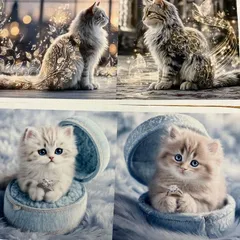 パネル生地　在庫処分‼️ 猫16柄　184