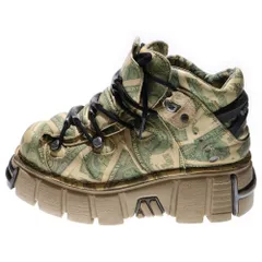 NEW ROCK (ニューロック) ×VETEMENTS ヴェトモン Platform Sneaker Leather Million Dollar レザーミリオンダラー ブーツ スニーカー グリーン UA53SN200Mのサムネイル