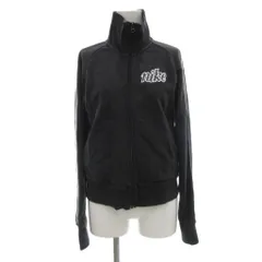 ナイキ NIKE ジャケット ジャージ L ジップアップ ロゴ 刺繍 黒 ブラック /AE ■GY61