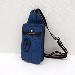 CASTELBAJAC / カステルバジャック ■ボディバッグ　ショルダー　ブルー　レザー 【バッグ/バック/BAG/鞄/カバン】 ブランド【中古】 