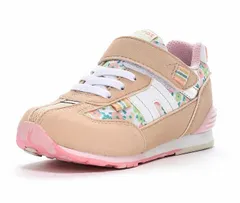 【moonstar】CARROT CR C2326HI PINK/BEIGE (18cm-21cm) ダーグ ムーンスター キャロット ピンク/ベージュ 子供靴 キッズ シューズ スニーカー 抗菌防臭