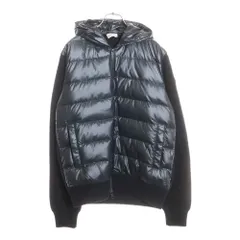 MONCLER (モンクレール) 25AW CARDIGAN ニット切替 フード ダウンジャケット ブラック K20919B00041