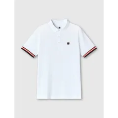 プレティグリーン メンズ トップス ポロシャツ Pretty Green PG Cressa Tipped Pol Sn53 White ホワイトのサムネイル