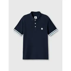 プレティグリーン メンズ トップス ポロシャツ Pretty Green PG Cressa Tipped Pol Sn53 Navy ネイビーのサムネイル