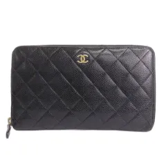 シャネル CHANEL マトラッセ 長財布 トラベルケース キャビアスキン ココマーク 1000万番台 黒 ブラック ウォレット