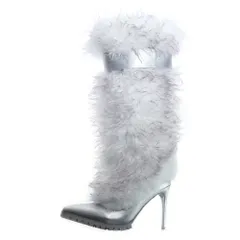 YELLO (イエロ) オールファー ヒールロングパンプスブーツ ホワイト レディース