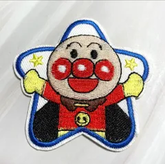 アンパンマン　ワッペン　アップリケ　星