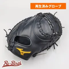 【クリーニング済み 】 ミズノ 軟式用 キャッチャーミット 型付け済み (mizuno グラブ)[KA544b]