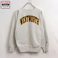 90s USA製 vintage Champion カレッジプリント リバースウィーブスウェット メンズ 表記Lサイズ