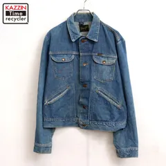 70s USA製 vintage Wrangler 赤耳 綾織り生地 124MJ デニムジャケット メンズ 表記42サイズ