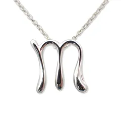 ティファニー 925 イニシャル/ｍ ペンダント/ネックレス//j178-4