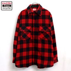 50s vintage FIVE BROTHER ブロックチェック柄 長袖シャツ メンズ XLサイズ相当 ビッグサイズ オーバーサイズ