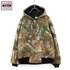 00s USA製 Carhartt リアルツリーカモ アクティブパーカー ジャケット メンズ 表記M-Rサイズ