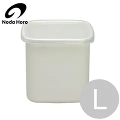 野田琺瑯 ホワイトシリーズ スクエア Lサイズ シール蓋付き WS-L / 保存容器 琺瑯容器 ホーロー容器 野田ホーロー ほうろう 食品 キャニスター おしゃれ かわいい 白 シンプル キッチン モダンのサムネイル