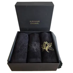 CHANEL シャネル サブリマージュ ハンドタオル ３点セット タオル レディース 中古