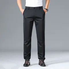 スラックス メンズ 接触冷感 春 夏 ビジネスパンツ 涼感 通気性 チノパンツ 通勤パンツ ストレートパンツ ゴルフ パンツ 涼しい スリムパンツ 細身 無地 ボトムス ベーシック シンプル ストレッチ 伸縮性 きれいめ フォーマル swg203