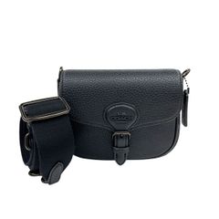 COACH コーチ アメリア スモール サドル バッグ ショルダーバッグ CP002 レディース レザー ブラック 中古