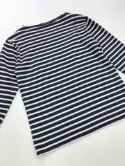 ■SAINT JAMES L'ATELIER セントジェームス ボートネック 長袖 ロングスリーブ Tシャツ ボーダー バスク カットソー sizeSM/白ｘ紺 ◇■レディース