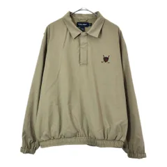 90年代 POLO GOLF ポロゴルフ ラルフローレン ハーフスナップ プルオーバージャケット ベージュ(メンズ L)中古 古着 X5236