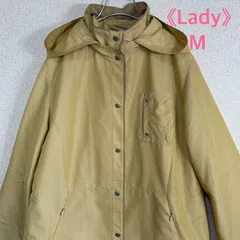 Pinore フード付きコート M 3WAY ベスト付き ライトアウター ベージュ ナイロンジャケット スプリングコート