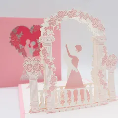 【数量限定】誕生日、結婚式、記念日、母の日、クリスマスカード、すべての機会のためのグリーティングカードのための3Dポップアップフラワーサンキューカード (YELLOW)