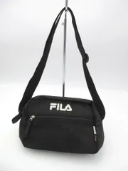 美品 FILA フィラ メッセンジャー バッグ 黒 ■■ レディース