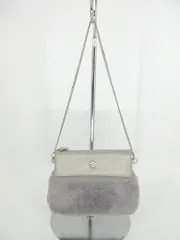 マリークワント ファー モコモコ ハンド バッグ グレー ◆■ レディース