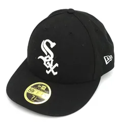 NEW ERA / ニューエラ ◆キャップ/59FIFTY/ホワイトソックス/ブラック/7 1/2（59.6cm） 【メンズ/MEN/男性/ボーイズ/紳士】【帽子/ぼうし/ハット/キャップ/帽】 メンズファッション【中古】 