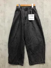 新品 CITEN シテン タックワイド デニムパンツ sizeM/BLACK ■■ レディース