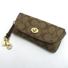 COACH / コーチ ◆シグネチャー ターンロック メガネケース 73639 ブランド【中古】 