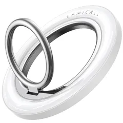 【2025改良型】 Lamicall MagSafe対応 リング : マグネット式 スマホ リング マグセーフ スマホ グリップ magsafe ホルダー 携帯 iphone 磁石 バンカーリング magsafe 取り外し 360度回転 磁気増強 シール付 0