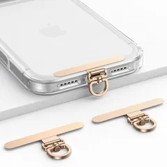 【360°回転式】 スマホ ストラップ ホルダー ステンレス製 2枚入り Lamicall : 首掛け 落下紛失防止 薄型0.2mm 金具 充電影響なし 10kg耐荷重 丈夫 両手解放 斜め掛け 軽量 頑丈 アイホン アンドロイド iPhone 17 Ai 0