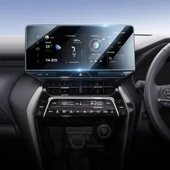 Lamicall トヨタ ハリアー 80系専用 ナビ保護ガラスフィルム 12.3インチ 1:1高精度カット 改良型2022.10~現行 ハリアーphev 高透過率 9H強化ガラス フィルム 傷防止 高感度タッチ 撥水撥油 液晶保護フィルム 耐衝撃 反射防止 0