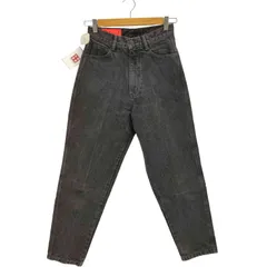 ユーズドフルギ USED古着 {Preloved}}HIGHWAIST TAPERED ブラックデニムテーパードパンツ レディース  27R