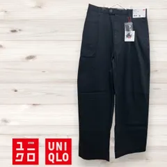F-015-486   タグ付き  未使用   ユニクロ　UNIQLO WOMEN   デニムタックワイドパンツ+