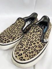 VANS バンズ レオパード柄 スリップオン ローカット スニーカー size22.5/茶  ■■レディースのサムネイル