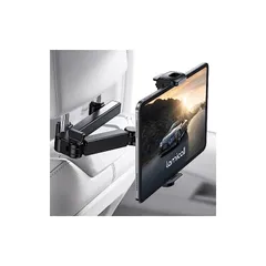 【強化版】車 タブレットホルダー 後部座席 伸縮アーム:Lamicall 車載ヘッドレスト ipad ホルダー バーの適用幅範囲72mm-150mm リア席 金属製アーム 360度回転 たぶれっとほるだー ipad 2025/2024 第十世代 ipad  1