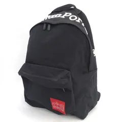 Manhattan Portage / マンハッタンポーテージ ◆リュック/バックパック/ロゴ刺繍/ブラック 2075388 【バッグ/バック/BAG/鞄/カバン】 メンズファッション【中古】 