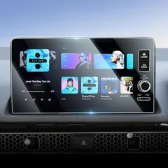 Lamicall ホンダ シビックタイプR専用 ナビ保護ガラスフィルム 9インチ 1:1高精度カット 高透過率 9H強化ガラス フィルム 傷防止 高感度タッチ 撥水撥油 液晶保護フィルム 耐衝撃 反射防止 画面保護シート 自己吸着 貼付け簡単 スクリーン  0