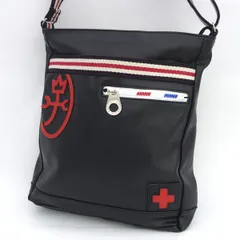 castelbajac / カステルバジャック ◆ショルダーバッグ/パンセ/PVC/ブラック×レッド 59181 【バッグ/バック/BAG/鞄/カバン】 メンズファッション【中古】 