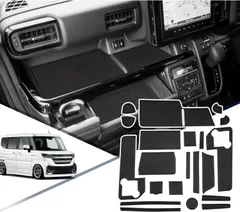 【特価セール】【RUIYA】スズキ スペーシア スペーシアカスタム 3代目 MK54S MK94S 専用 滑り止めマット スペーシア ゴム ラバー インテリア ドアポケットマット スペーシアカスタムMK54s 滑り止め 傷防止 ノンスリップ 防音 キズ防止 貼