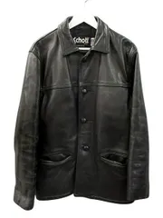本革 レザーカーコート ブラック 4L オーバーサイズ Schott系 古着 別注 US NEW CARCOAT | Schott(ショット) / アウター レザージャケット