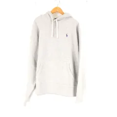 美品 Polo Ralph Lauren ポロラルフローレン プルオーバー M コットン 他 長袖 フーディ フリース 裏起毛 パーカー メンズ AM8211A62 
