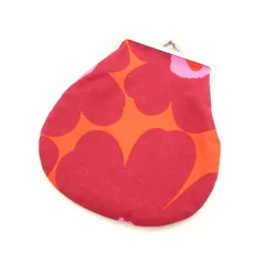 美品 marimekko マリメッコ がま口ポーチ 花柄 コインケース 小銭入れ レディース AD1647 