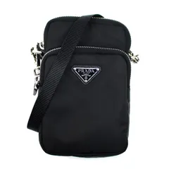 PRADA プラダ Re-Nylon フォンケース ショルダーバッグ ブラック 2ZT024_2DMI_F0002 ユニセックス 中古