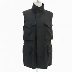 新品◇Y's Yohji Yamamoto 21ss リネンポケットベスト ロング ブラック 立体的なフラップポケット ワイズ ヨウジヤマモト レディースのサムネイル