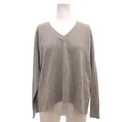 グリーンレーベルリラクシング ユナイテッドアローズ green label relaxing セーター カシミヤ 灰色 グレー 無地 Vネック 長袖 /SC ■ECD001