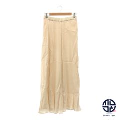 Plage プラージュ ニュアンスカラー アイボリー ライトベージュ ロングスカート アパレル 服 レディース サイズ38